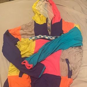 Multicolored neon jacket